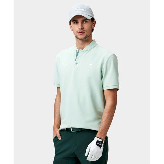 Macade Golf Heath Mint Bomber Shirt Half Sleeve Polo in light green buy online Golf House