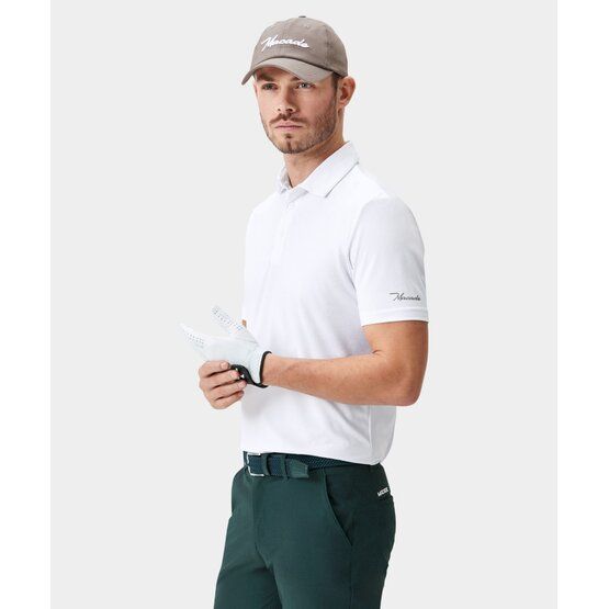 Macade Golf TX Tour Shirt Halbarm Polo weiß