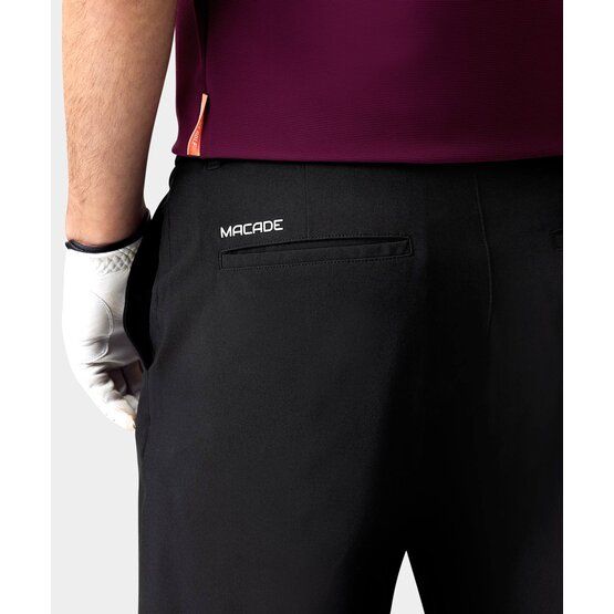 Macade Golf Four-Way Stretch Shorts Bermuda Hose schwarz