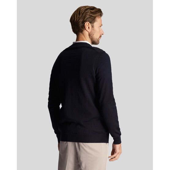 Lyle & Scott Golf V Neck Pullover Strick navy