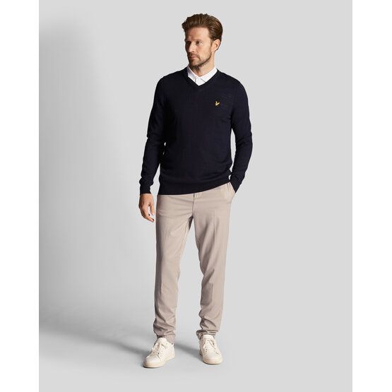 Lyle & Scott Golf V Neck Pullover Strick navy