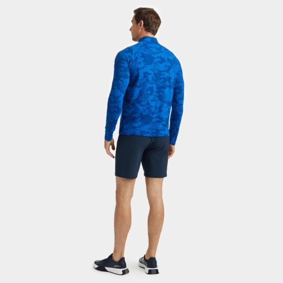 G/Fore  EXPLODED ICON CAMO LUXE QUARTER ZIP Stretch Midlayer royal