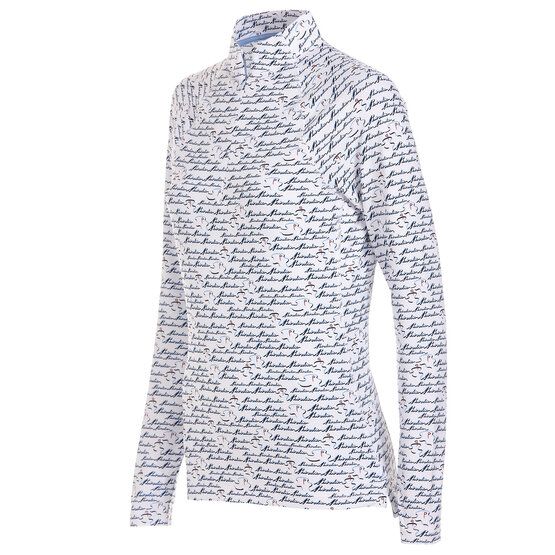 Peter Millar BIRDIE PRINT RAGLAN SLEEVE PERTH Stretch Midlayer weiß