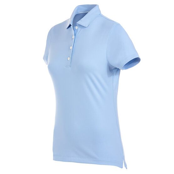 Peter Millar  SHORT SLEEVE BUTTON half-sleeve polo light blue