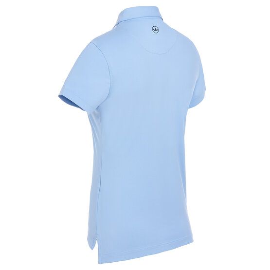 Peter Millar  SHORT SLEEVE BUTTON half-sleeve polo light blue