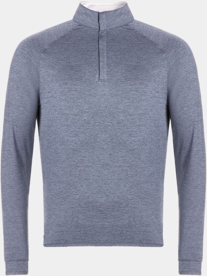 Peter Millar STEALTH PERFORMANCE QUARTER-ZIP Stretch Midlayer grau