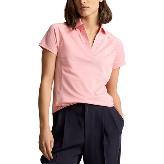 Polo Ralph Lauren V NECK POLO Half sleeved polo in pink buy online Golf House