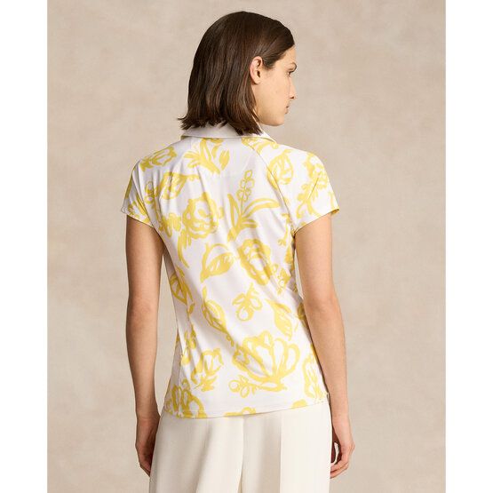 Polo Ralph Lauren  V NECK POLO FLOWER PRINT Half-sleeved polo yellow