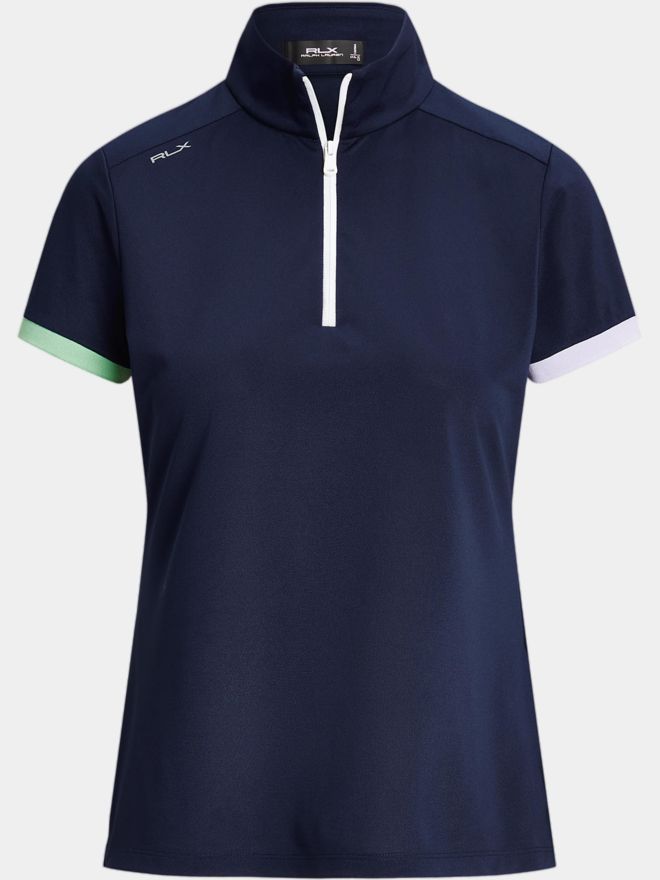 Polo Ralph Lauren TRI 1/4 ZIP Halbarm Polo navy