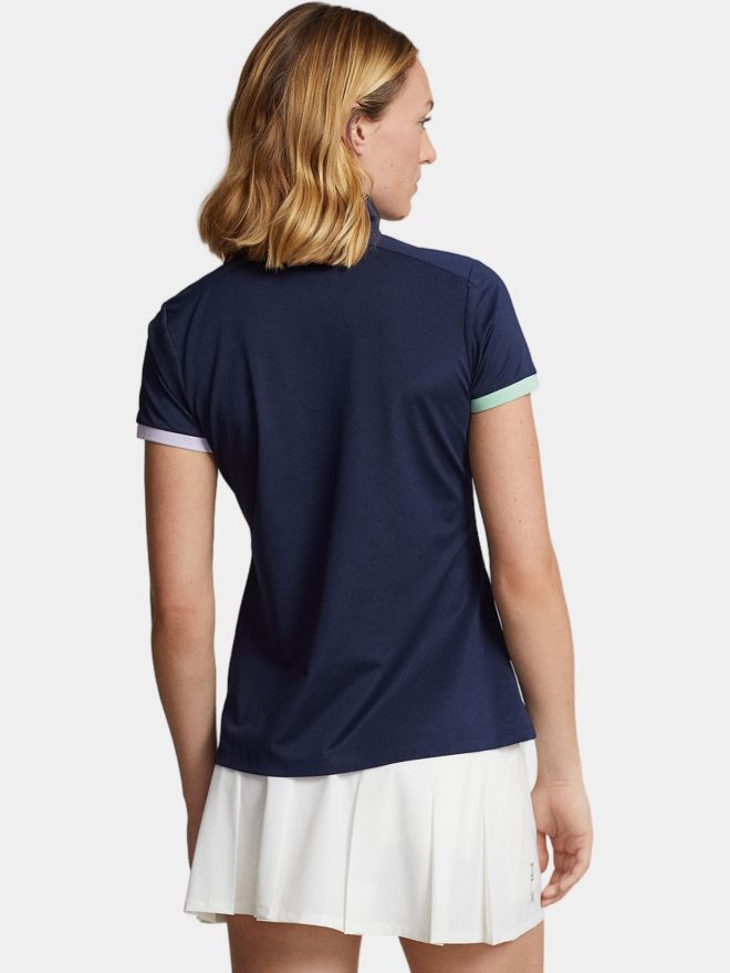 Polo Ralph Lauren TRI 1/4 ZIP Halbarm Polo navy