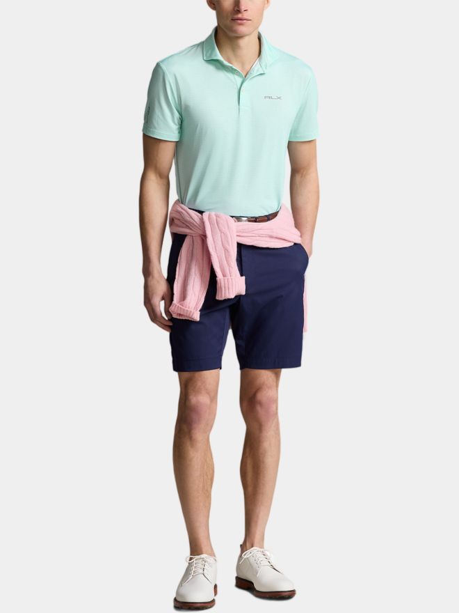 Polo Ralph Lauren RLX HOUNDSTOOTH Halbarm Polo türkis