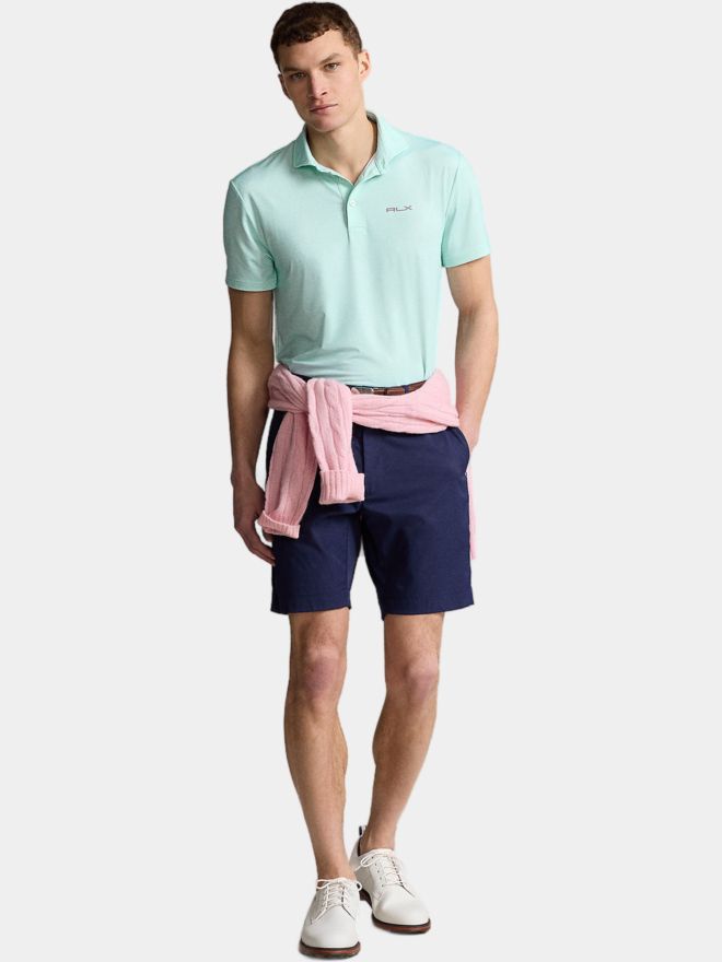 Polo Ralph Lauren RLX HOUNDSTOOTH Halbarm Polo türkis