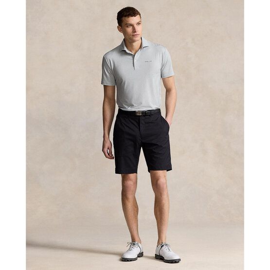 Polo Ralph Lauren RLX HOUNDSTOOTH Halbarm Polo hellgrau