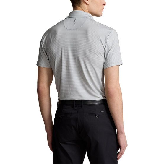 Polo Ralph Lauren RLX HOUNDSTOOTH Halbarm Polo hellgrau