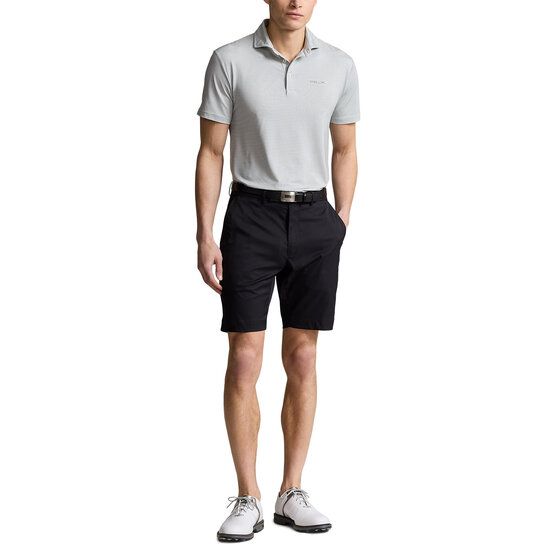 Polo Ralph Lauren RLX HOUNDSTOOTH Halbarm Polo hellgrau