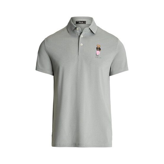 Polo Ralph Lauren GOLF BEAR POLO Halbarm Polo grau melange