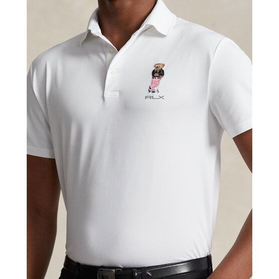 Polo Ralph Lauren GOLF BEAR POLO Halbarm Polo weiß