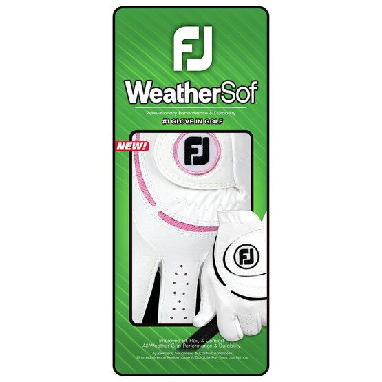 FootJoy WeatherSof Handschuh für die linke Hand rosa