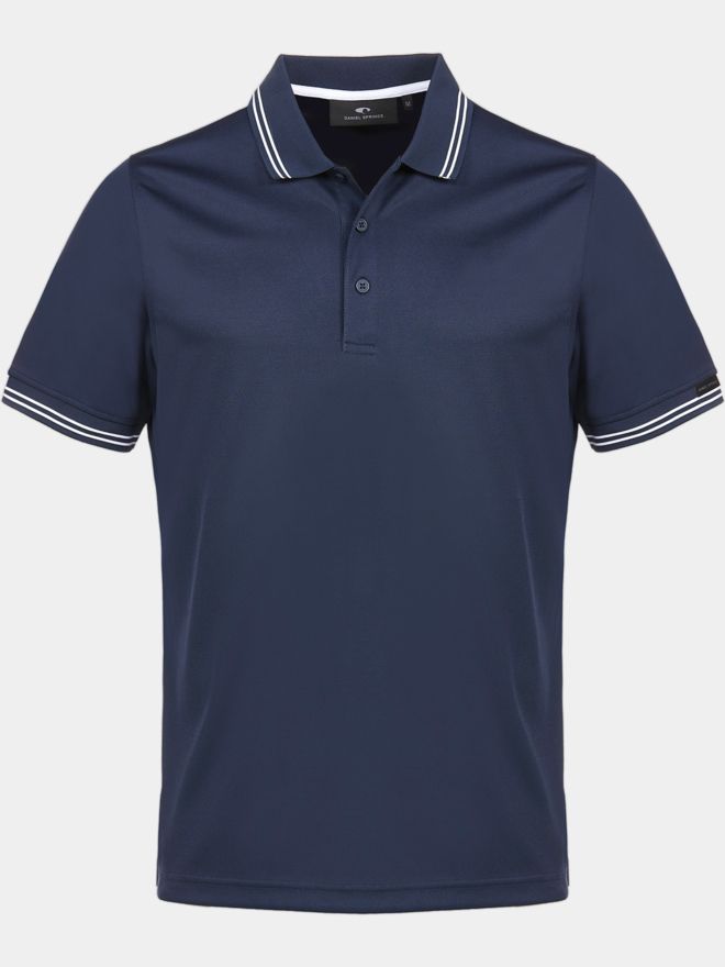 Daniel Springs Funktions Polo Halbarm navy