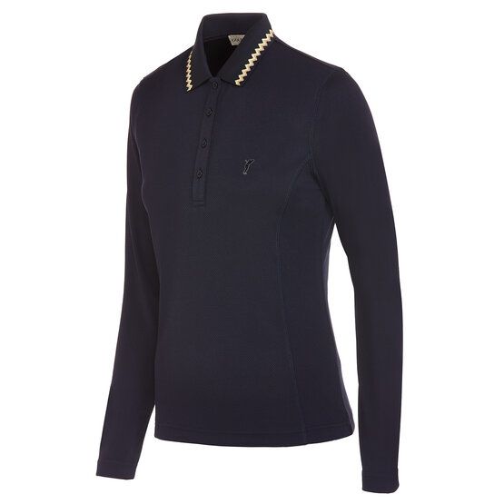 Golfino FLIGHTED BY STYLE POLO Langarm Polo navy