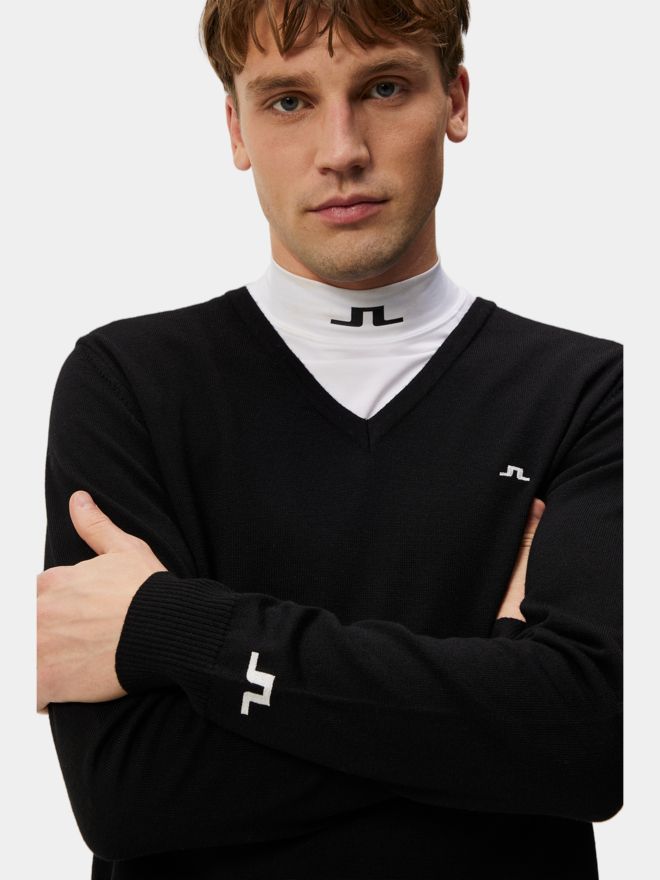 J.Lindeberg Lymann Knitted Sweater Pullover schwarz