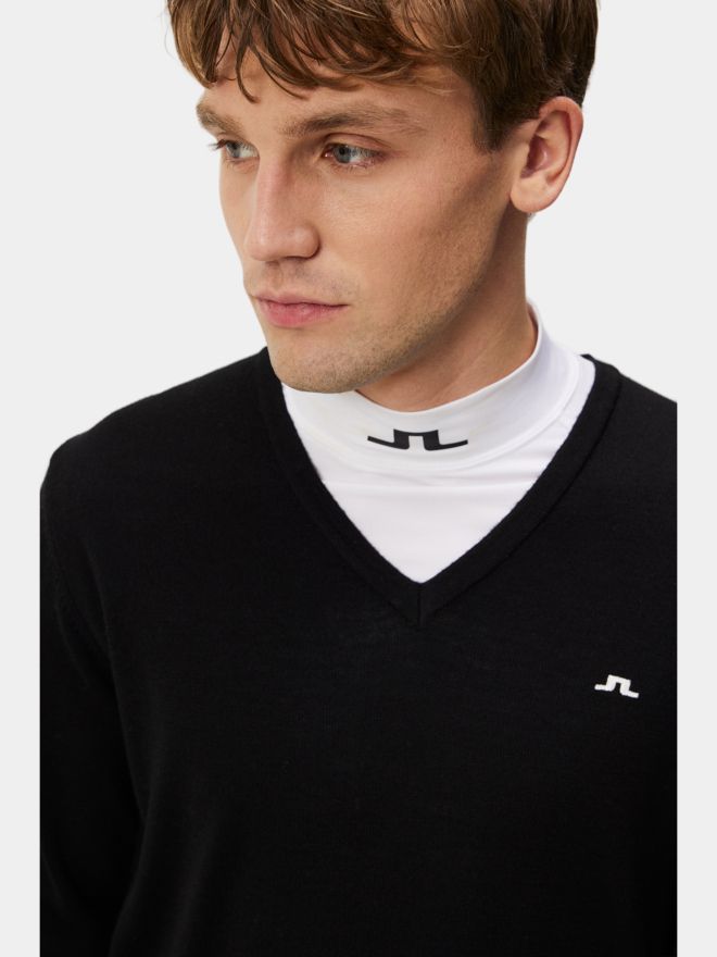 J.Lindeberg Lymann Knitted Sweater Pullover schwarz