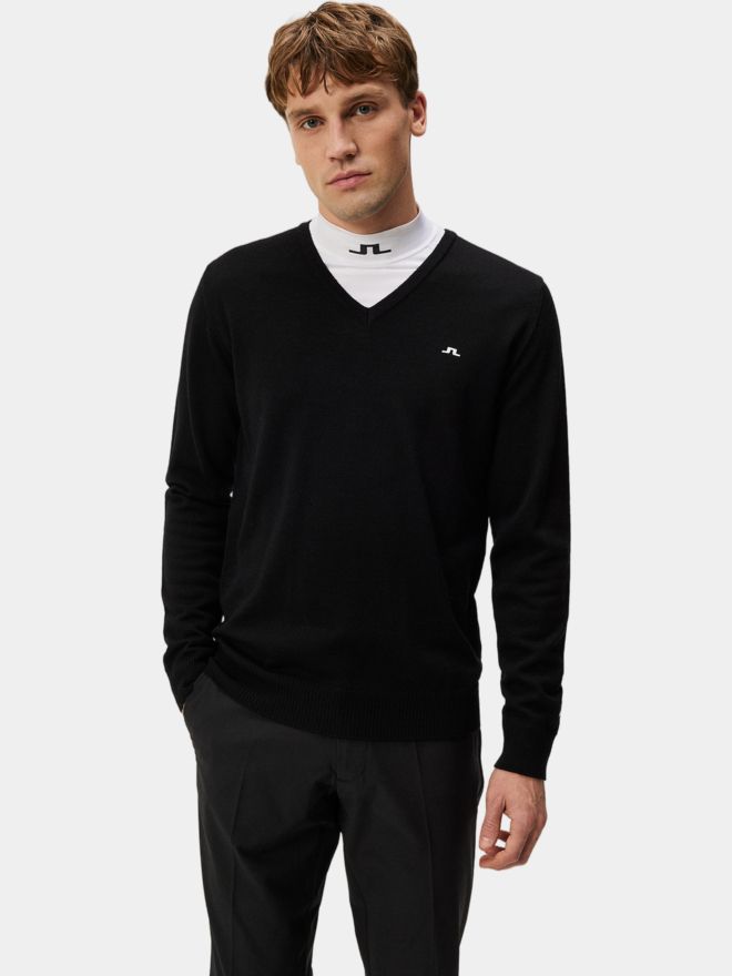 J.Lindeberg Lymann Knitted Sweater Pullover schwarz