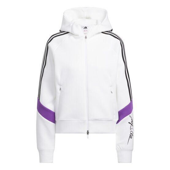 Adidas JAY3LLE W JL3 HOODIE Stretch Jacke weiß