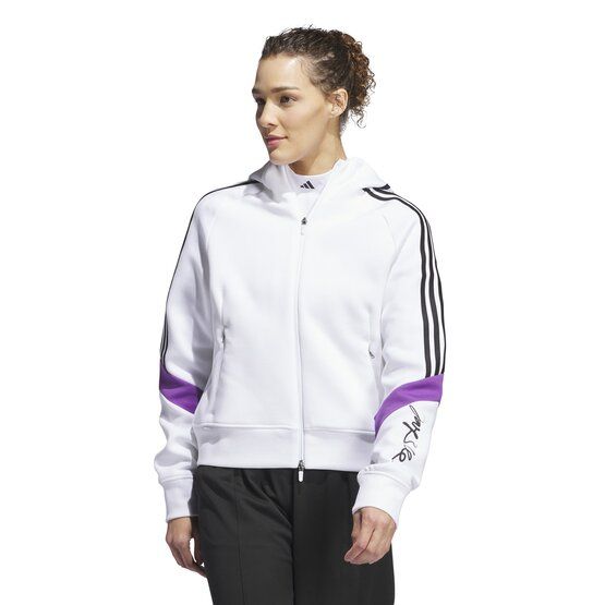 Adidas JAY3LLE W JL3 HOODIE Stretch Jacke weiß