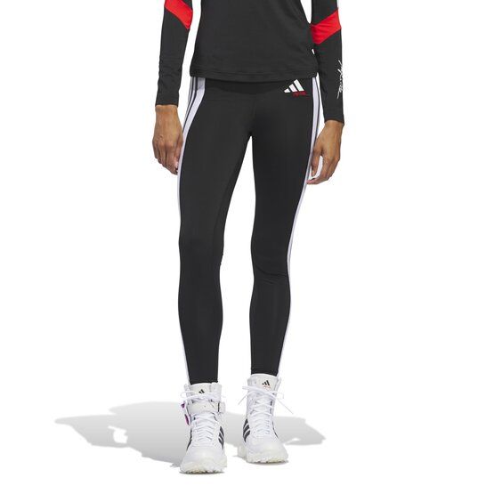 Black adidas striped leggings deals