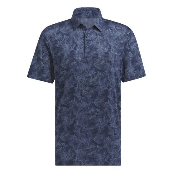 Adidas  Ultimate365 Mesh Print Half Sleeve Polo navy