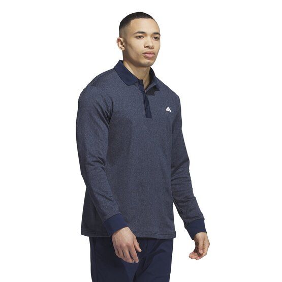 adidas  Men's Essentials long sleeve polo navy