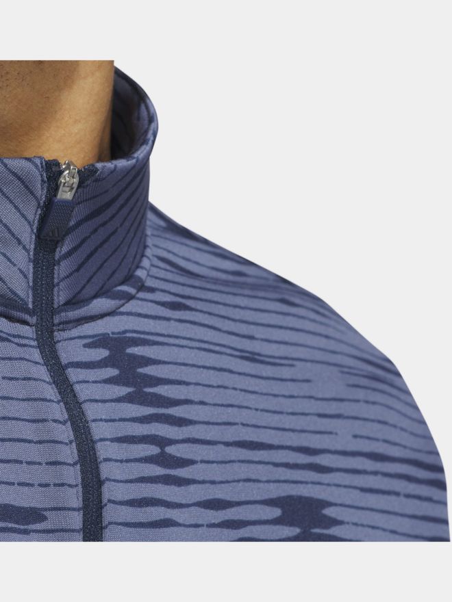 adidas Ultimate365 1/4-Zip Stretch Midlayer blau
