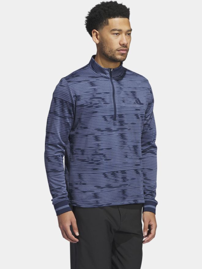 adidas Ultimate365 1/4-Zip Stretch Midlayer blau