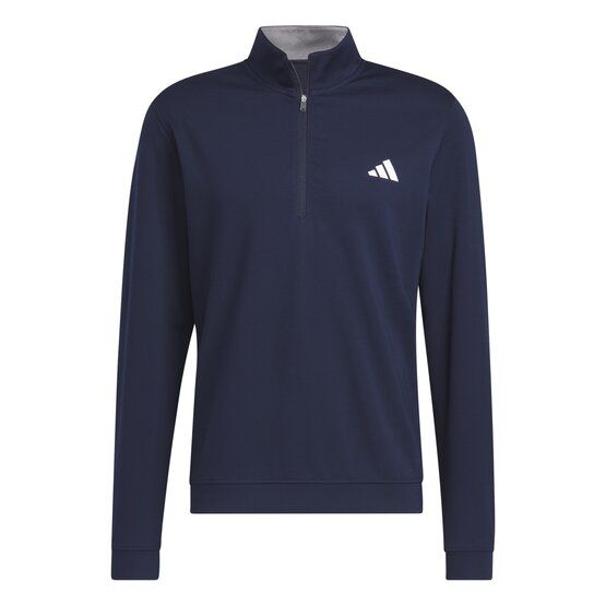 Adidas  Elevated Quarter-Zip Pullover Stretch Midlayer navy