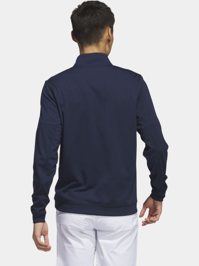 adidas Elevated Quarter-Zip Pullover Stretch Midlayer navy