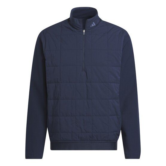 adidas  Ultimate365 Quilted DWR 1/2-Zip Pullover Thermal Midlayer navy