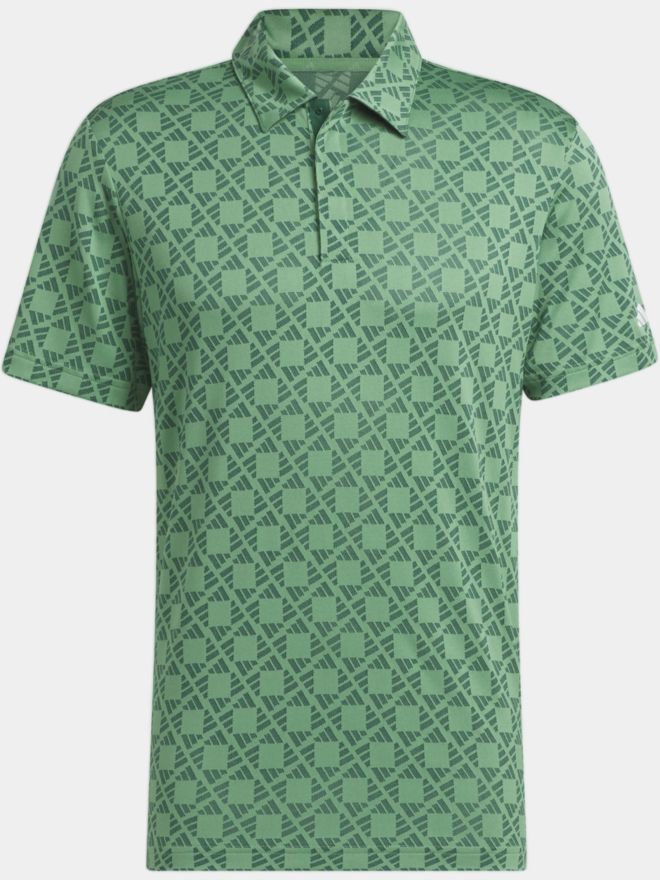 adidas Ultimate365 Tour HEAT.RDY Jacquard Halbarm Polo grün