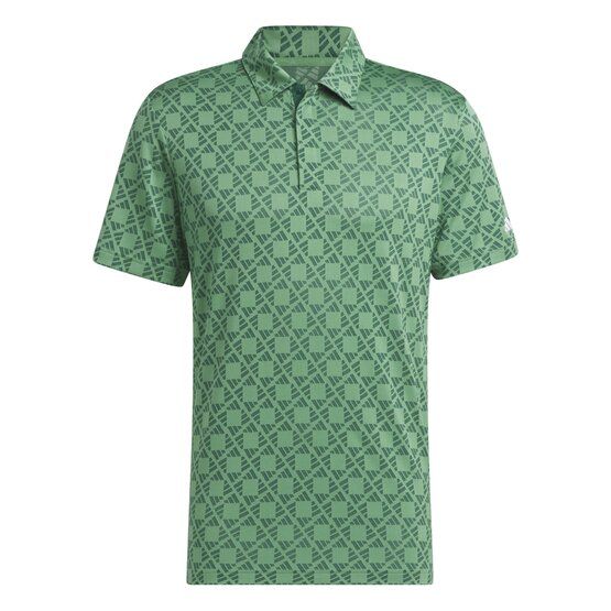 Adidas  Ultimate365 Tour HEAT.RDY Jacquard half-sleeve polo green