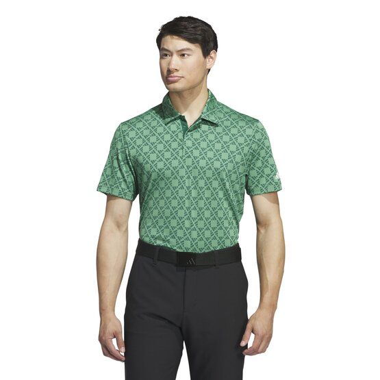 Adidas  Ultimate365 Tour HEAT.RDY Jacquard half-sleeve polo green