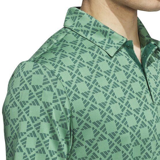 Adidas  Ultimate365 Tour HEAT.RDY Jacquard half-sleeve polo green