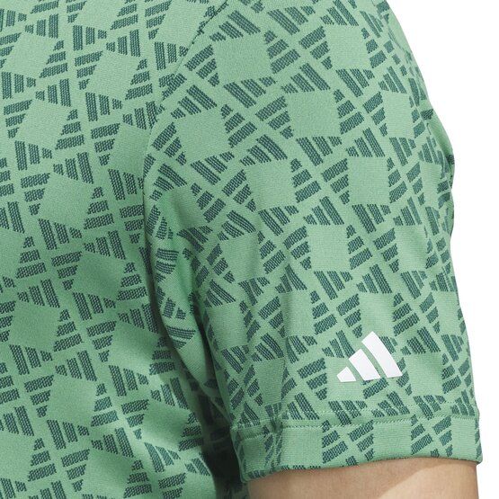 adidas  Ultimate365 Tour HEAT.RDY Jacquard half-sleeve polo green