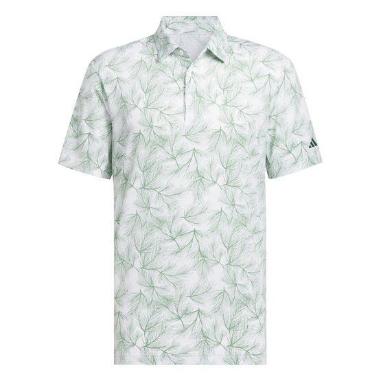 Adidas Ultimate365 Mesh Print Halbarm Polo weiß