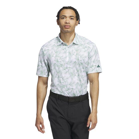 Adidas Ultimate365 Mesh Print Halbarm Polo weiß