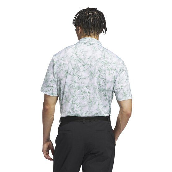 Adidas Ultimate365 Mesh Print Halbarm Polo weiß