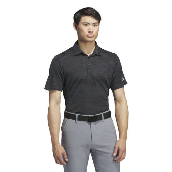 adidas  Ultimate365 Textured Stripe Half Sleeve Polo anthracite