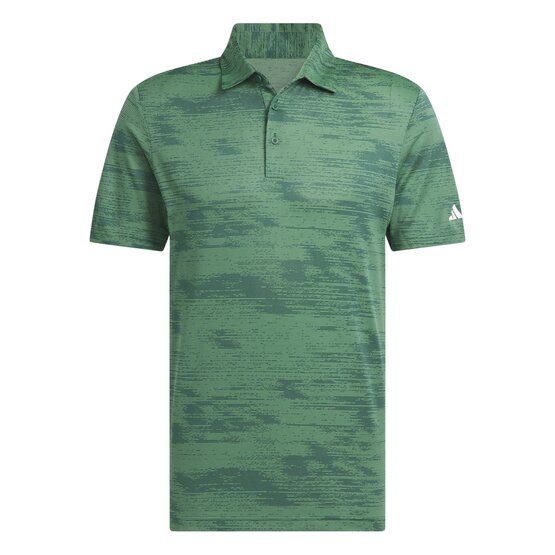 adidas  Ultimate365 Textured Stripe Half Sleeve Polo green