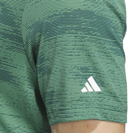 adidas  Ultimate365 Textured Stripe Half Sleeve Polo green