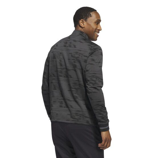 Adidas  Ultimate365 Linear Stripe 1/4-Zip Stretch Midlayer black