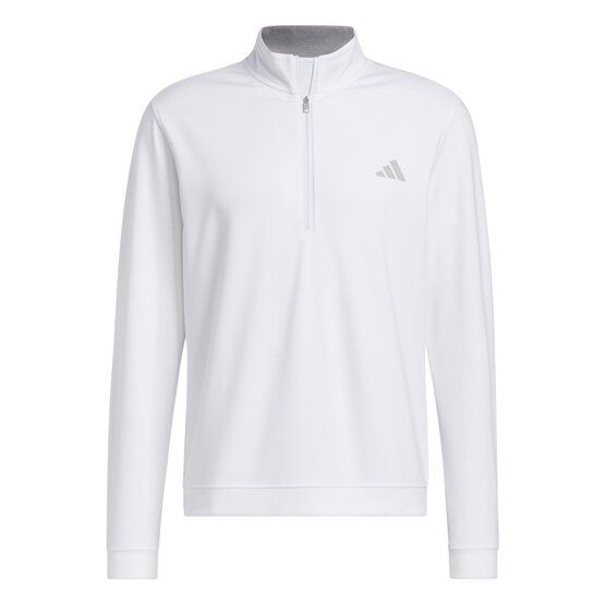 Adidas  Elevated Quarter-Zip Pullover Stretch Midlayer white